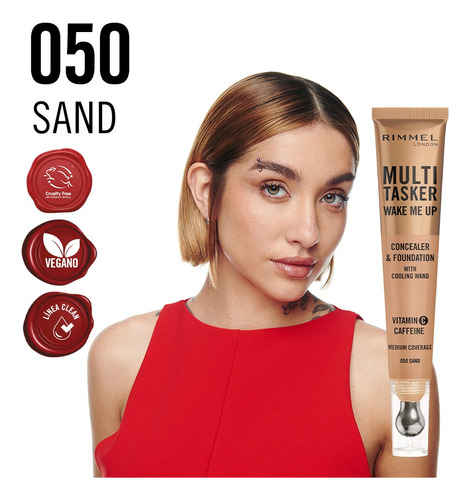 Base Corrector 2 En 1 Rimmel London Multitasker Sand 050