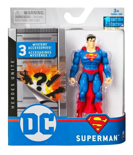 Figura Dc Superman Spin Master Con Sorpresa 3,75  Supertoys