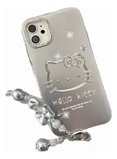 Funda Premium Silver Diseño Hello Kitty Para iPhone 12 12pro