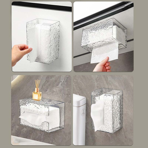 Cajón De Pared Para Pañuelos Con Diseño De Glaciar