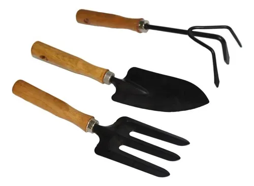 comprar Conjunto De Jardinagem Para Vasos 3 Peças Pá Ancinho E Garfo