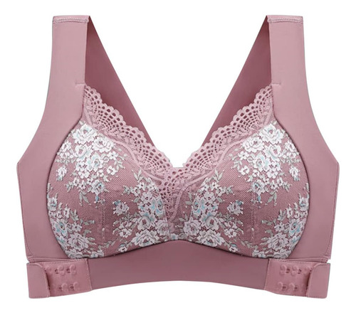 Sujetador Push Up Sexy Con Botón Lateral Para Mujer