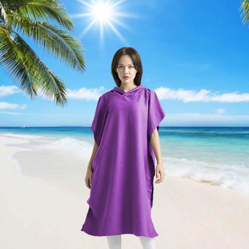 W Surf Poncho Beach Microfibra De Neopreno Con Capucha
