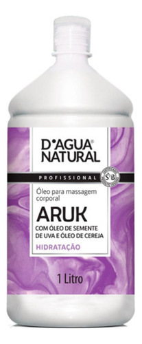 Kit 3x Óleo De Massagem Aruk Semente De Uva E Cereja | 1l