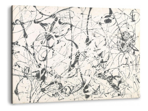 Canvas | Mega Cuadro Decorativo | Pollock | 140x90 Color No. 23