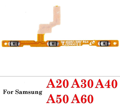 Flex De Encendido Y Volumen Para Samsung A20 A30 A40 A50 A60