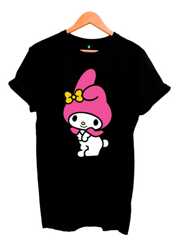 Remera Kuromi Sanrio My Melody Dark Anime Goth Nenes