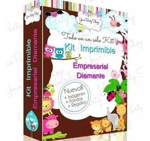 Kit Imprimible Empresarial Oro + Candy Bar + 36 Kits  2