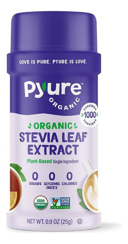 Stevia Organico Polvo Extracto De Hoja Stevia 1000 Porciones