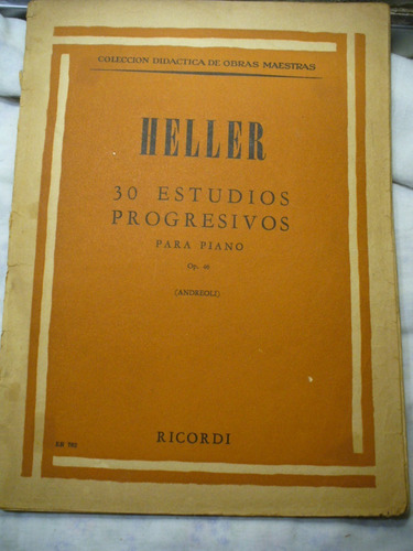 S. Heller - 30 Estudios Progresivos Para Piano - Ver Envío