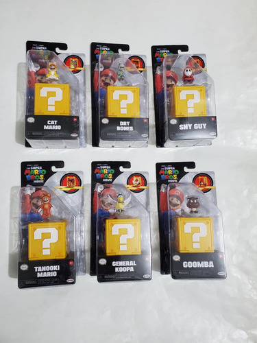 Mario Bros Set 6 Mini Figuras Con Escenarios Diferentes