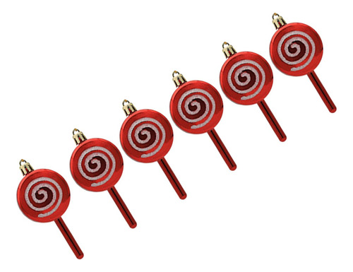 2 Paquete De 2-6 Adornos Navideños De 6 Uds., 10cmx5cm