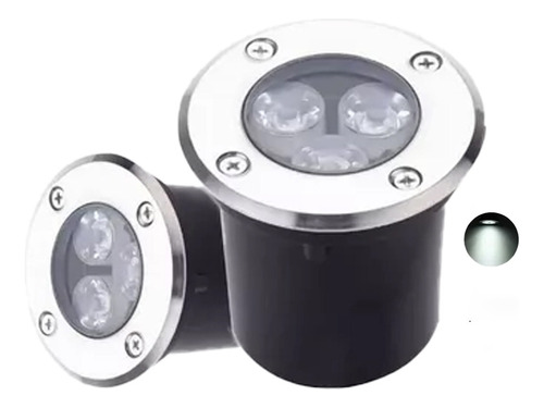 Spot Empotrable Para Piso Exterior Led 3w 6500k/3500k, 2pc