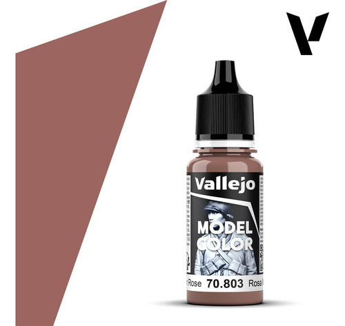 Tinta Vallejo Model Color Rosa Marrom Brown Rose 70.803 17ml