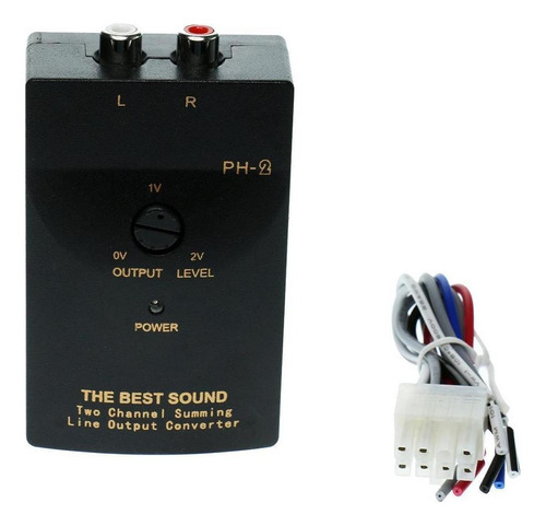 1 Pieza Convertidor De De Nivel Bajo Rca Salidas Con Cable