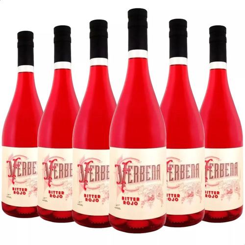 Vermouth Lunfa Verbena Aperitivo Bitter Rojo X6 - 01mercado