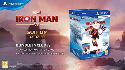 Imagem 2 de 2 de Playstation Move Kit/02 Controles + Marvels Iron Man Ps4