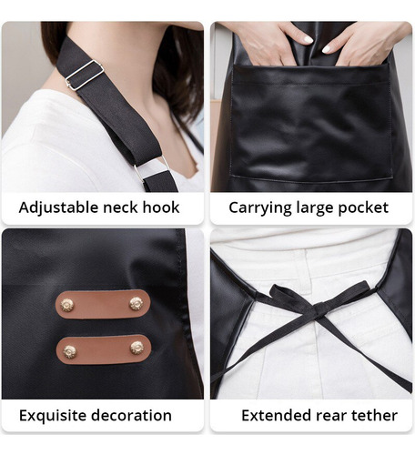 Delantal Impermeable Y Resistente Al Aceite Para Mujer, 1 Pi