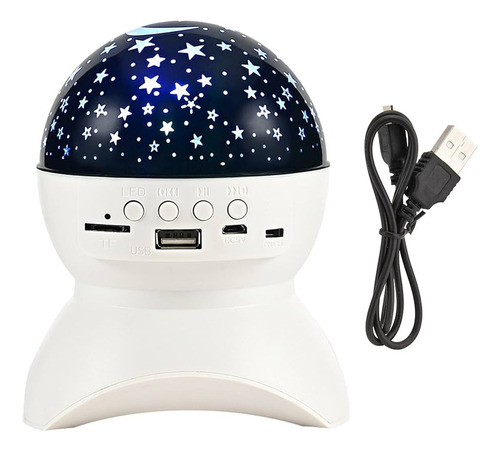 Lampara Led Proyectora De Estrella Con Parlante Bluetooth 