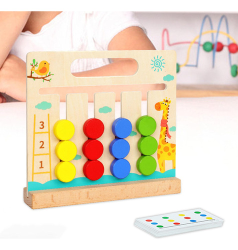 Montessori Learning Toys Slide Puzzle Juego De Mesa, Regalos