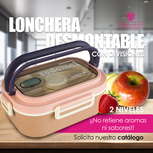 Lonchera Topper Apto Micro 7 Piezas Desmontables Salsero