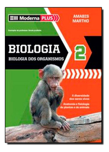 Moderna Plus Bio 2 Ed3, De Amabis / Martho. Editora Moderna, Capa Mole Em Português