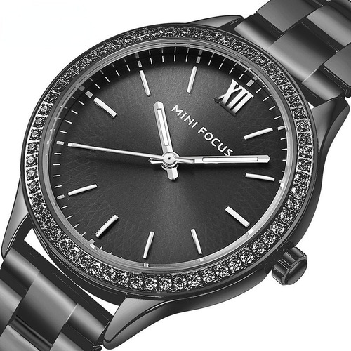 Relojes De Cuarzo Inoxidable Mini Focus Diamond