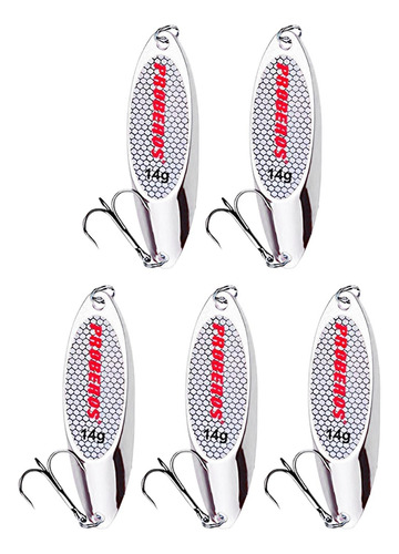 5 Cucharas De Pesca, Señuelos De Pesca De Fundición Larga