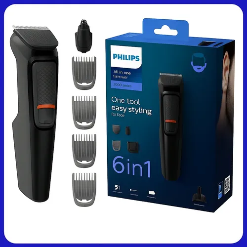 Aparador De Pelos Barbeador Philips Multigroom 6 Em 1 Mg3711