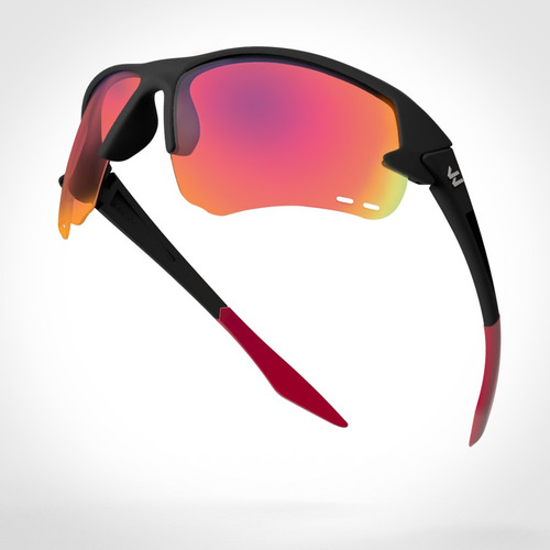 Anteojos Lentes Weis Way Point Black Performance Revo/red