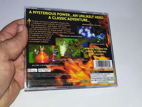 Breath Of Fire 3 Playstation Com Manual E Midia Preta