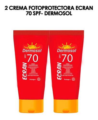 2 Crema Foto Protectora Ecran 70 Spf- Dermosol