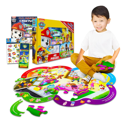 Paw Patrol Puzzle Set - Paquete De 3 Piezas Con Paw Patrol F