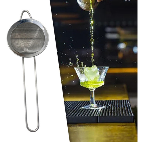 Colador De Cóctel Con Colador De Té De Mango Largo Para