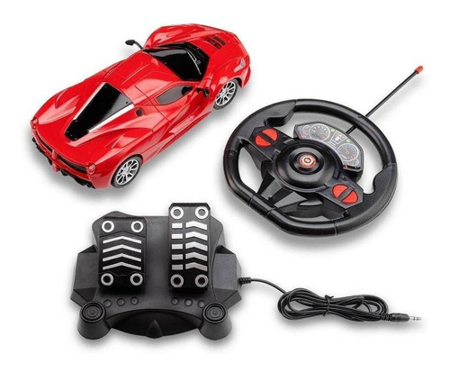 Carro Controle Remoto Racing Control Speed Vermelho 1:16