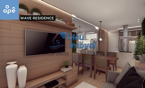 Imagem 3 de 18 de Rua 18 Residencial Wave 1 Quarto 1 Vaga 37m² Ac Financ Fgts Mobiliado Decorado - Meuimm369 - 69612487