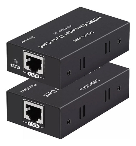 Extensor De Hdmi Adaptador Cat5e/6 60m Full Hd 1080p 60hz 3d