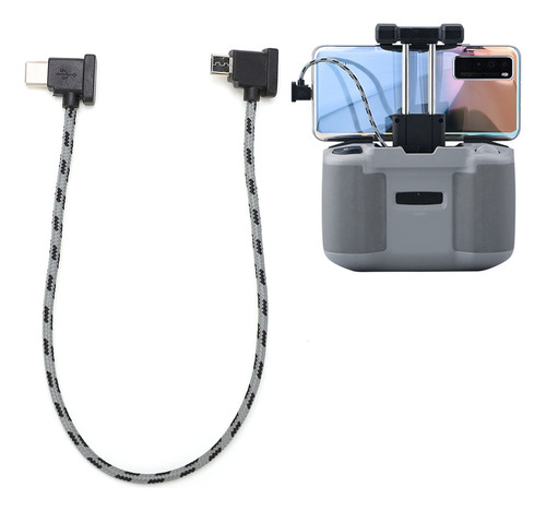Cable De Datos Tipo C A Micro Usb En Ángulo Recto Para Dji M