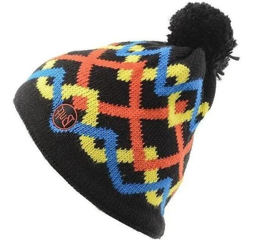 Gorro Knitted Y Polar Hat Riger Buff Color: Negro