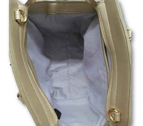 Imagen 6 de 7 de Bolso De Dama Tote Con Cartera Monedero Dorada