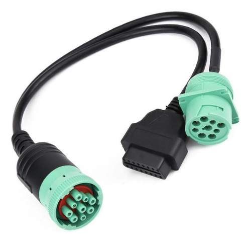 Adaptador De Cable Y De 9 Pines A Obd2 12 Pines P/camión