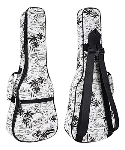 Funda Ukulele Cloudmusic Hawaii 21  Cocotero Bn/bl