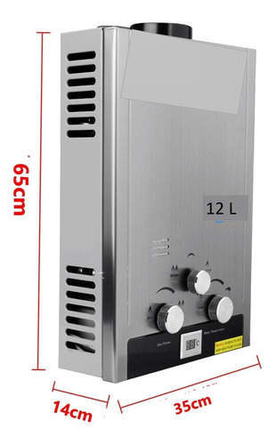 Therma Calentador Agua 12l Gas Glp Gnv 2 Pila D Económico