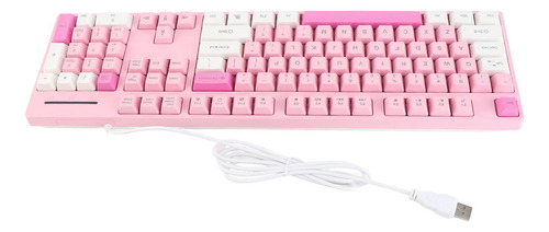 Y Teclado Rosa Con Cable De 104 Teclas, 3 Colores, Bonito