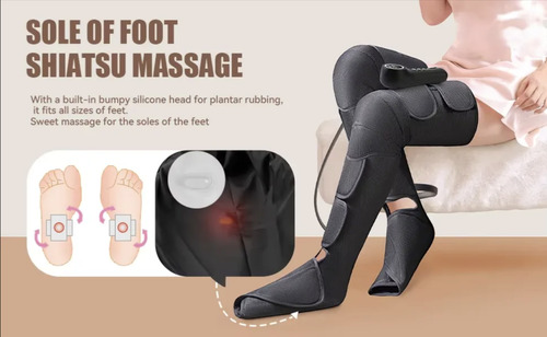 Masajeador De Piernas Botas Presoterapia Terapia De Calor