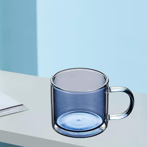 Jja 2 Taza De Vidrio De Doble Capa Para Evitar Escaldaduras