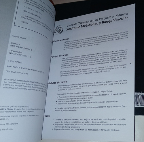 Síndrome Metabólico Y Riesgo Vascular (posgrado) 4 Tomos (Usado)