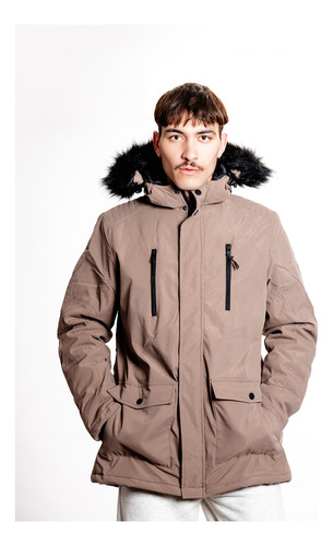 Campera Parka Hombre Importada Microfibra Siberia