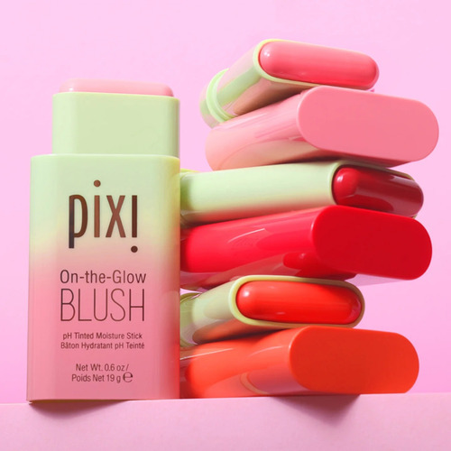 Pixi By Petra On-the-glow Blush, Rubor Mejillas Y Labios Ruby - Strawberry Red