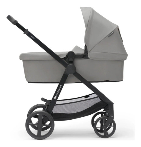 Coche Travel System Newly 3en1 Gris + Base Isofix